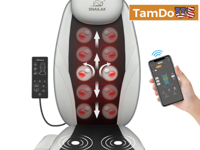 Snailax Smart App Control Shiatsu Back Massage with Heat -256H-APP