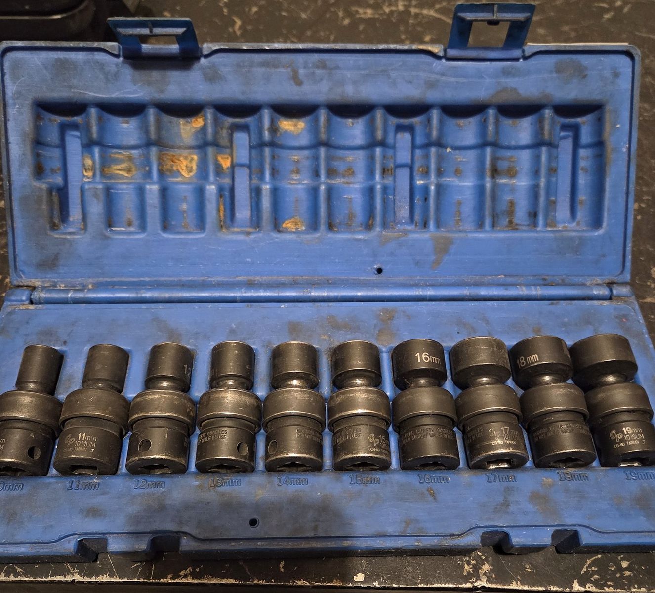 GP Pneumatic Metric 10 Impact Socket Set