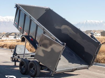 7x14 Dump Trailer w/ 4ft Sides