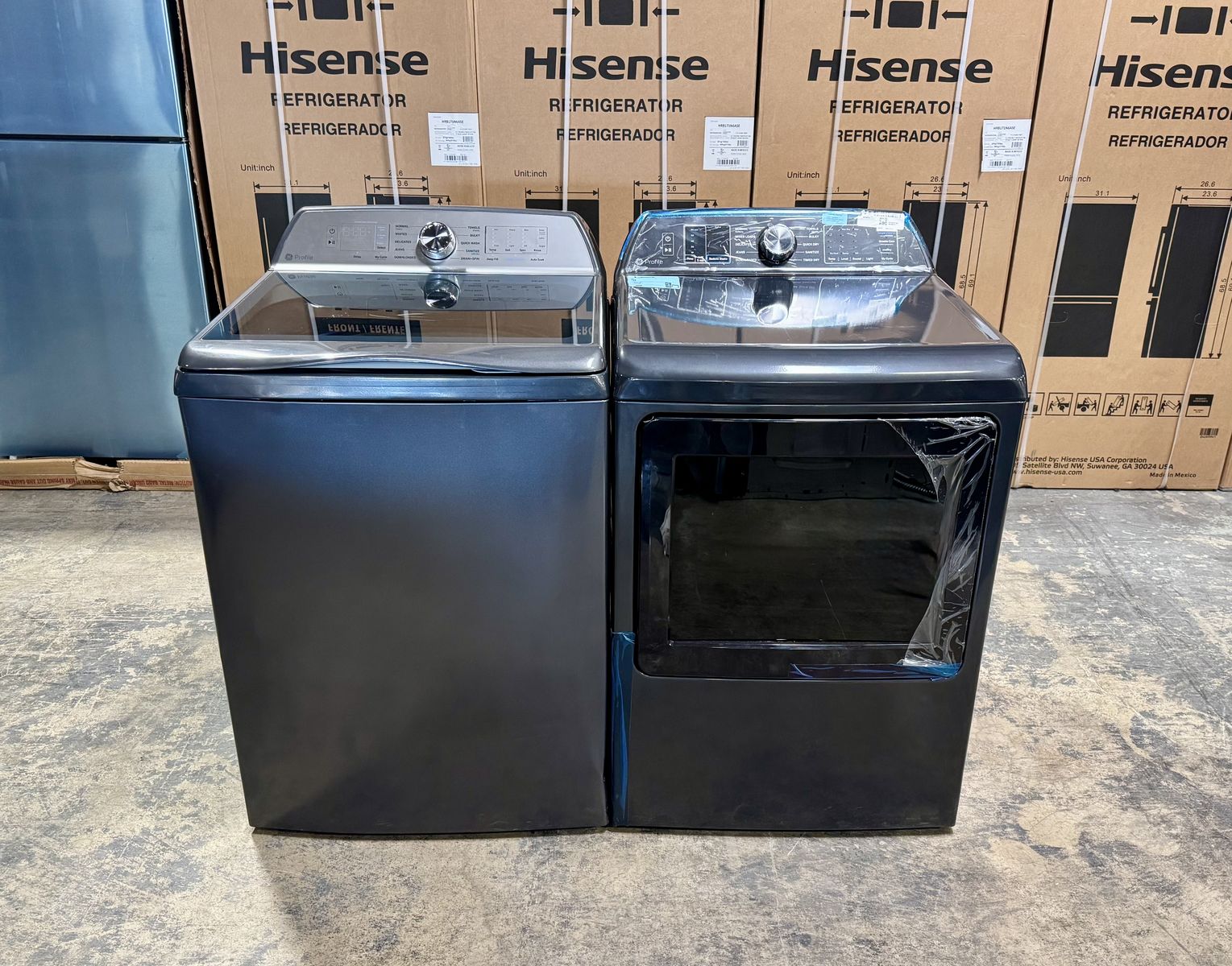 NEW GE PROFILE WASHER AND DRYER SET