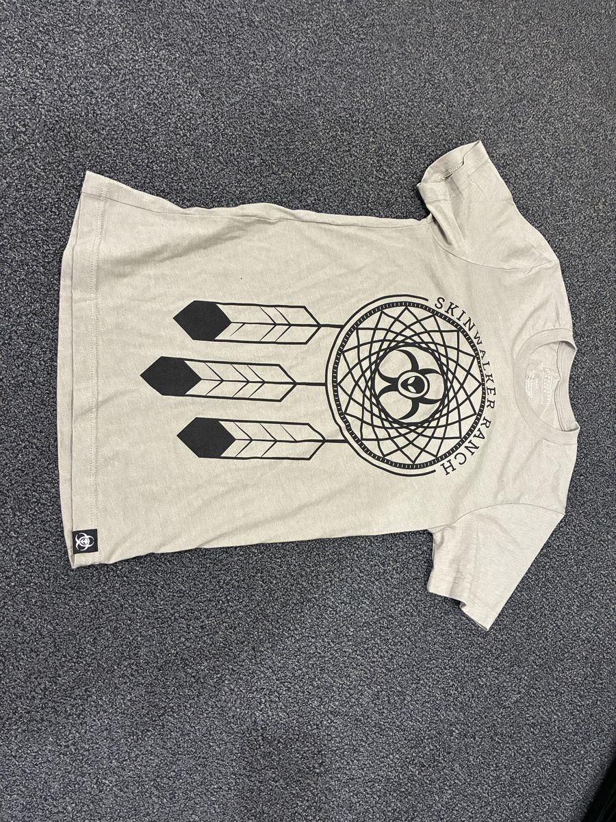 Skinwalker Ranch Graphic T-Shirt Tan Size Small
