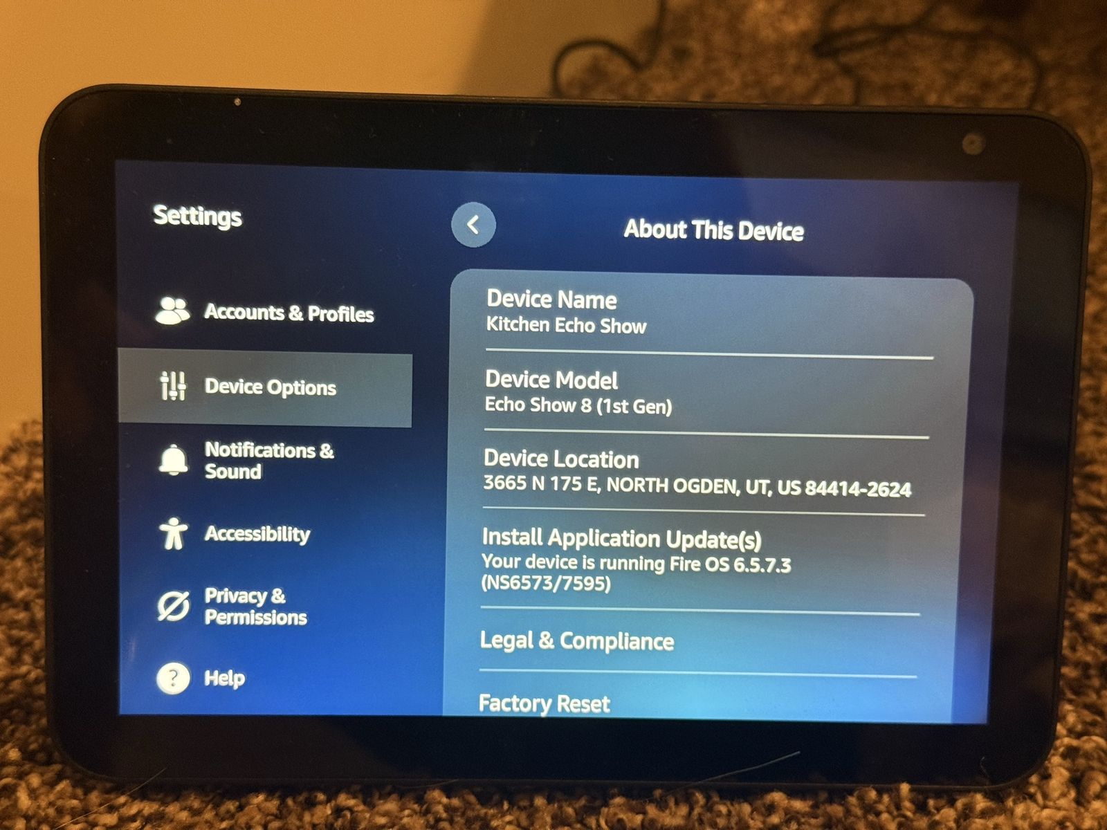 Amazon Echo Show 8 (1st Gen) Smart Display with Alexa and Power Adapter