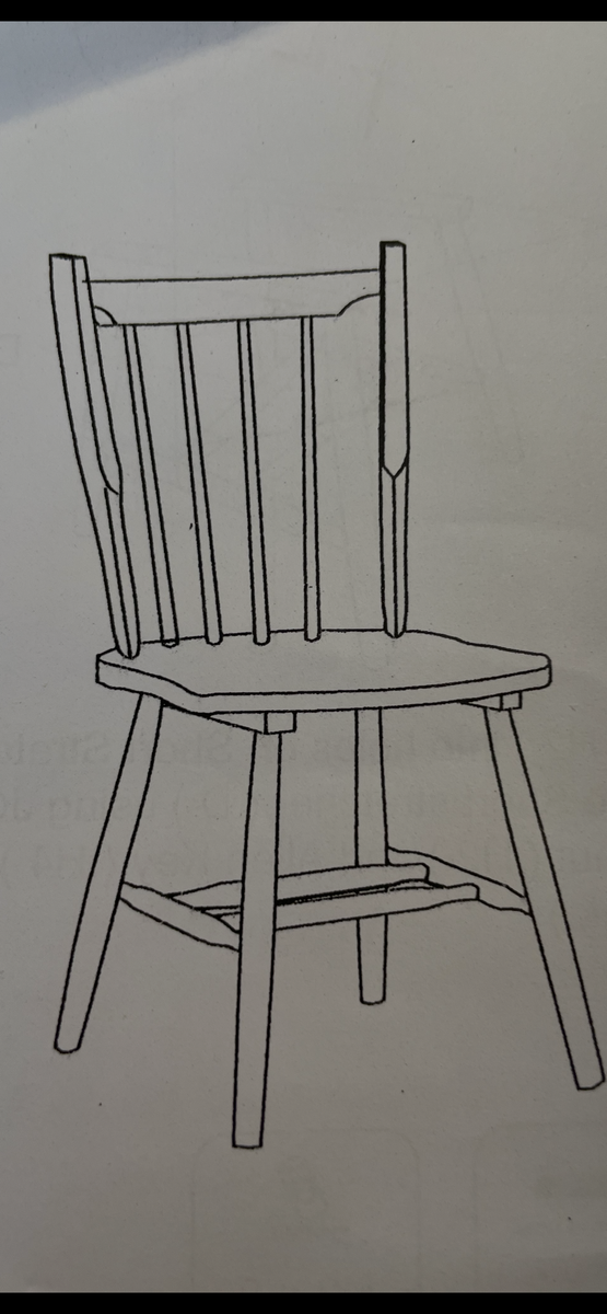 New in Box Set of 4 Walnut spindle dining Chairs