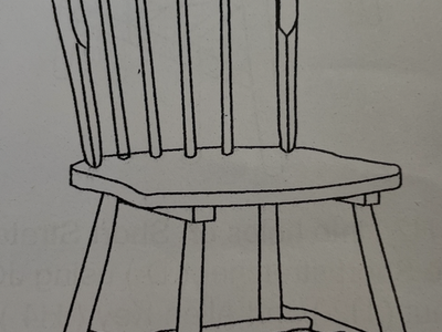 New in Box Set of 4 Walnut spindle dining Chairs