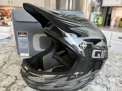 Carbon Fiber Giro Full Face Mountain Bike Helmet-Large
