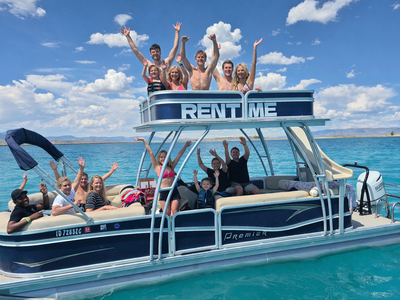 Bear Lake ~ Double Decker Pontoon Rental, 16-Seats & Water Slide!