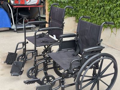 Wheelchair with brake Or transport chair like new