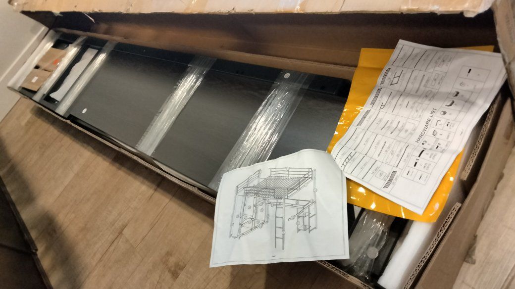 Black Loft Bed new in box