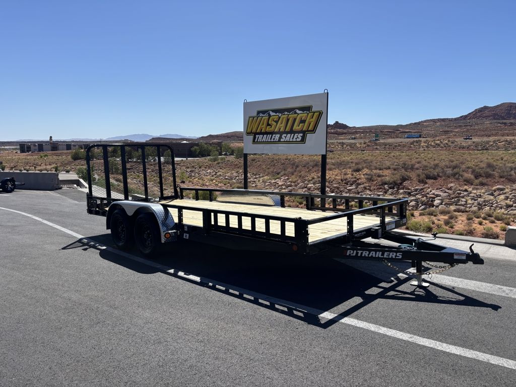 2027 PJ Trailers 7X18 UL Tandem Axle Channel Utili
