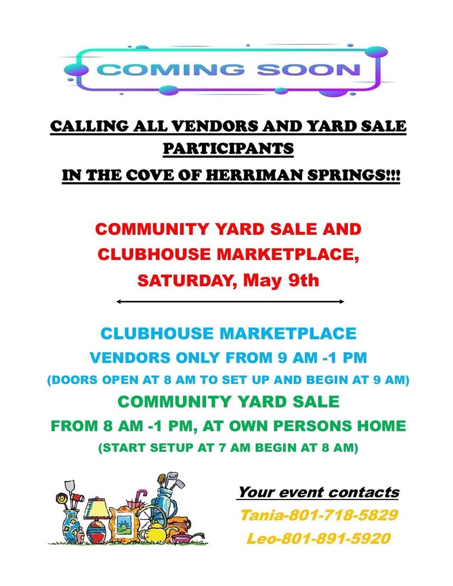Yard Sale Multi Family And Vendors