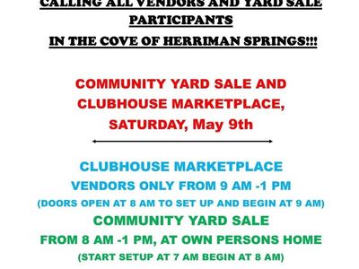 Yard Sale Multi Family And Vendors