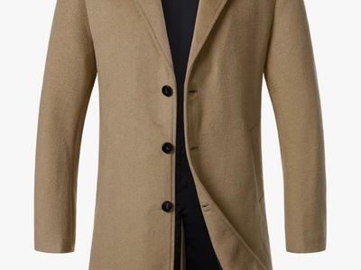 Mens Wool Blend Peacoat Jacket
