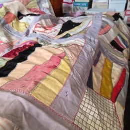 Vintage Crazy Quilt Top (needs restoration.)