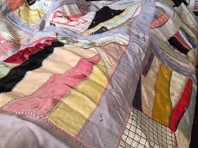 Vintage Crazy Quilt Top (needs restoration.)