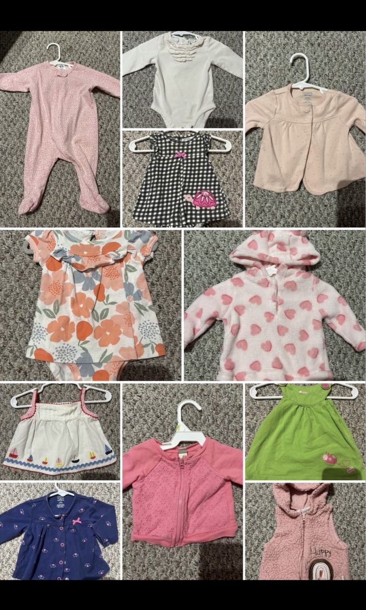 0-3 Month baby Girl Clothing Lot (over 50 pieces)