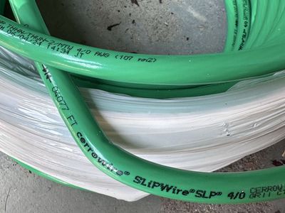 Cerrowire SLP 4/0 stranded $7.50 per ft, 200 ft available