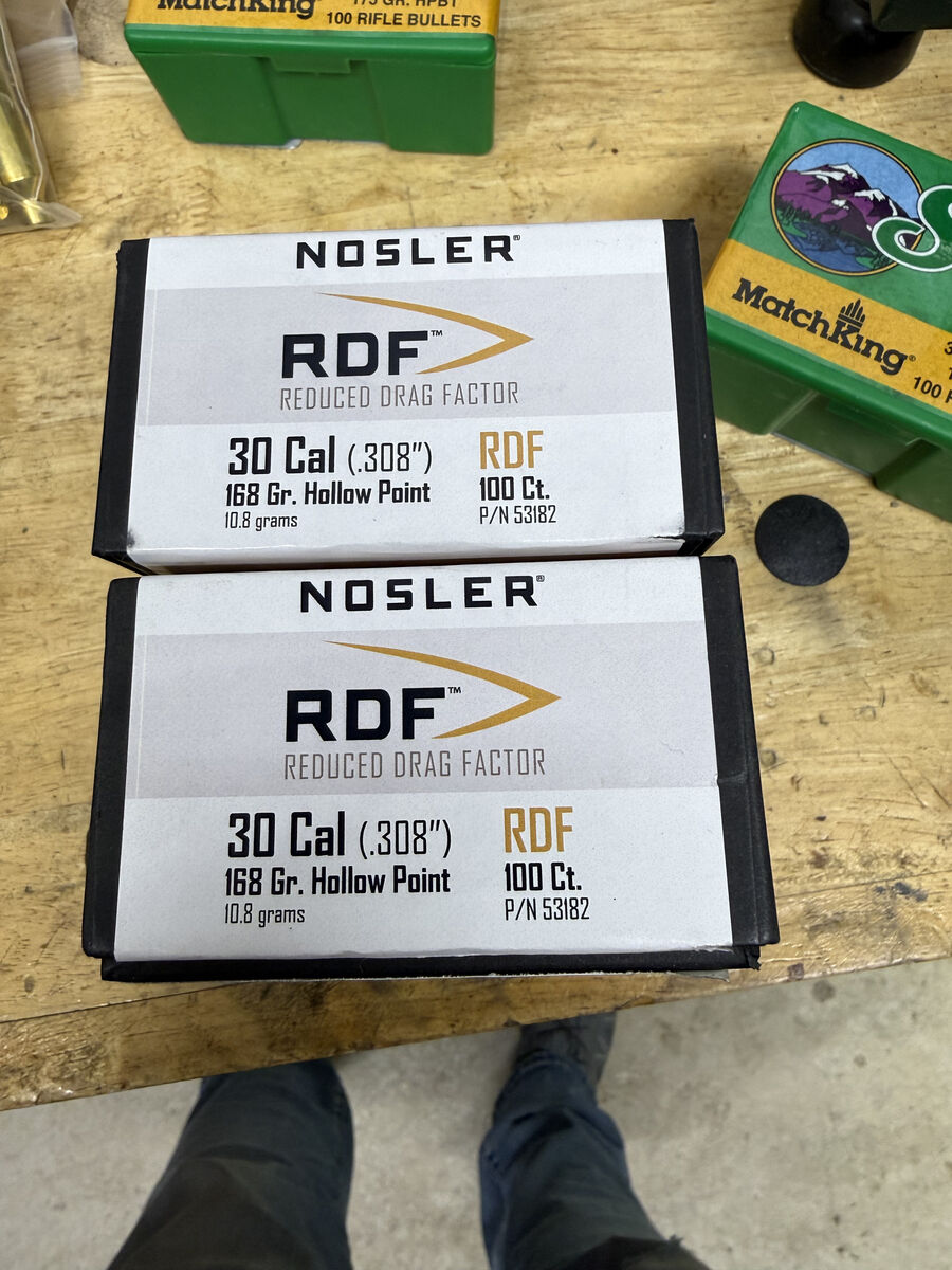 Nosler RDF 30 cal bullets