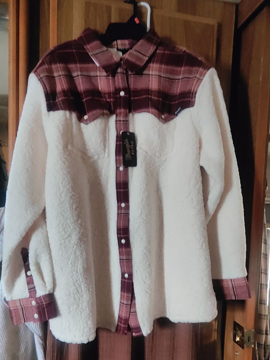 Wrangler Retro Ladies' Fleece Western Yoke Shacket