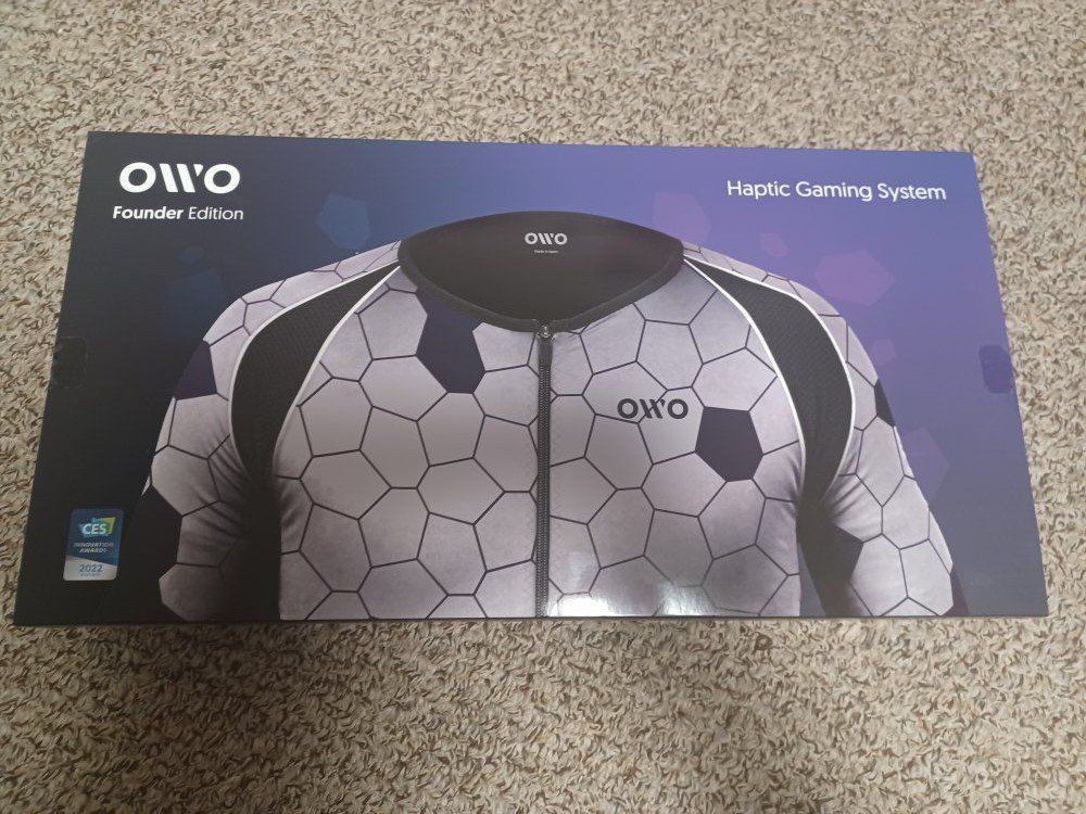 OWO Founder Edition Haptic Gaming System - Immersive Feedback Vest & App Controller