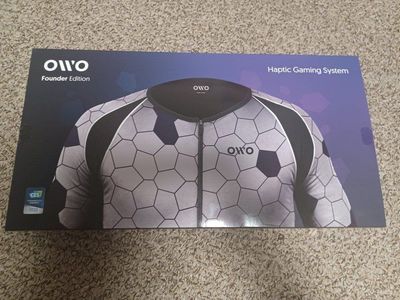 OWO Founder Edition Haptic Gaming System - Immersive Feedback Vest & App Controller