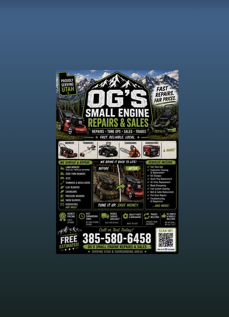 SMALL ENGINE REPAIRS & SALES