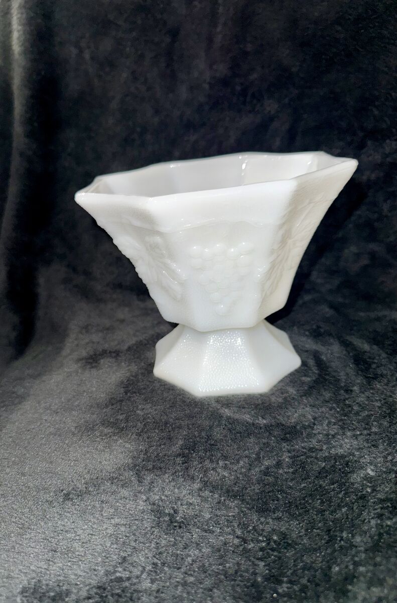 Vintage Anchor Hocking Milk Glass Candy Dish