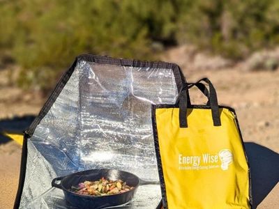 NEW Energy Wise Solar Camping Outdoor Oven Solar Water Heater