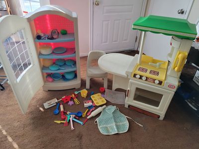 Vintage Little Tikes life-size kitchen set