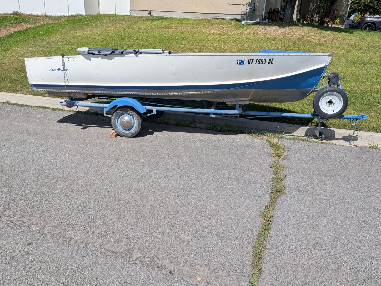 16ft Lone Star Aluminum Boat with Trailer