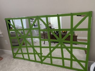 Large Rectangular Frameless Wall Mirror - 66 in x 40 in
