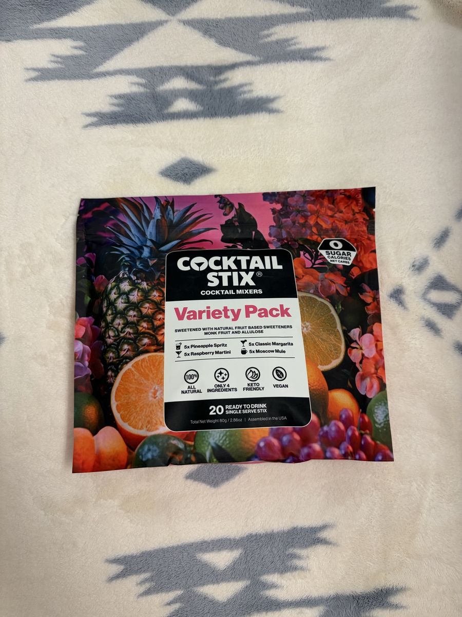Cocktail Stix Variety Pack Cocktail Mixers - 20 Ready-to-Drink Sticks, 0 Sugar