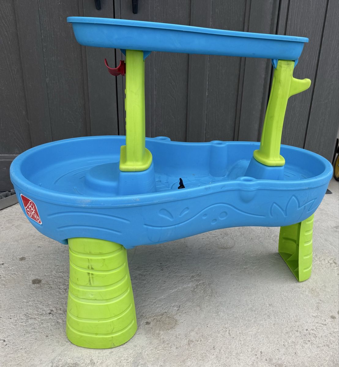 Step2 Spill & Splash Seaway Water Table Blue & Green Outdoor Toddler Activity Toy