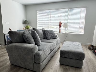 Couch with Ottoman
