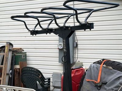 One-Up (RECON RACKS) 4-Bike Vertical Hitch Mount Bike Rack - Secure & Durable Rack