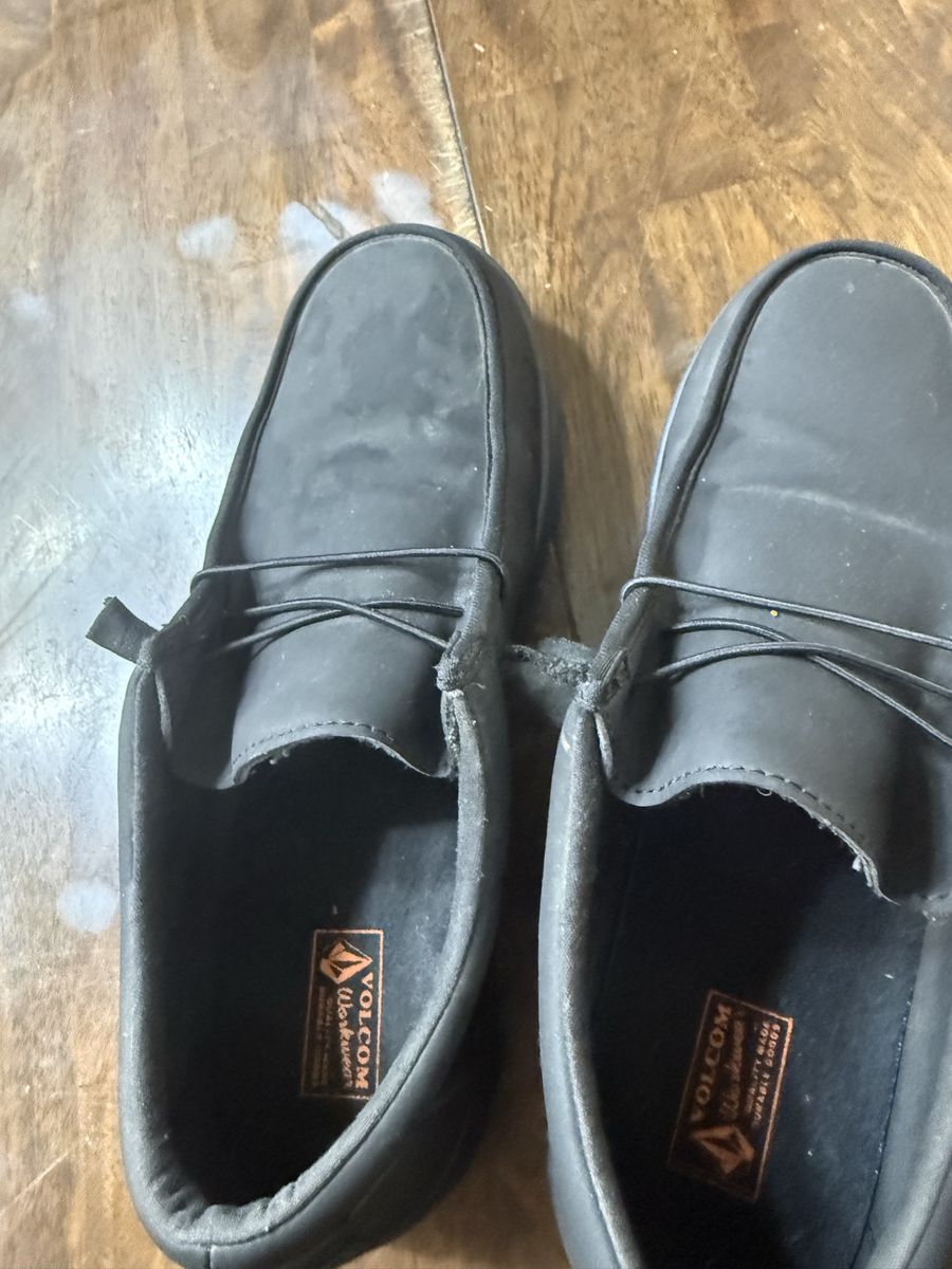 Volcom Men's Black workwear- Slip-on Shoes synthetic toe.