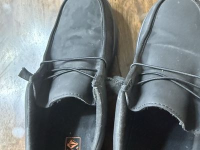 Volcom Men's Black workwear- Slip-on Shoes synthetic toe.
