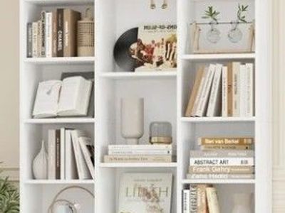 QUICK SALE: Brand New Open-Box 21-Cube Bookcase Organizer (White)