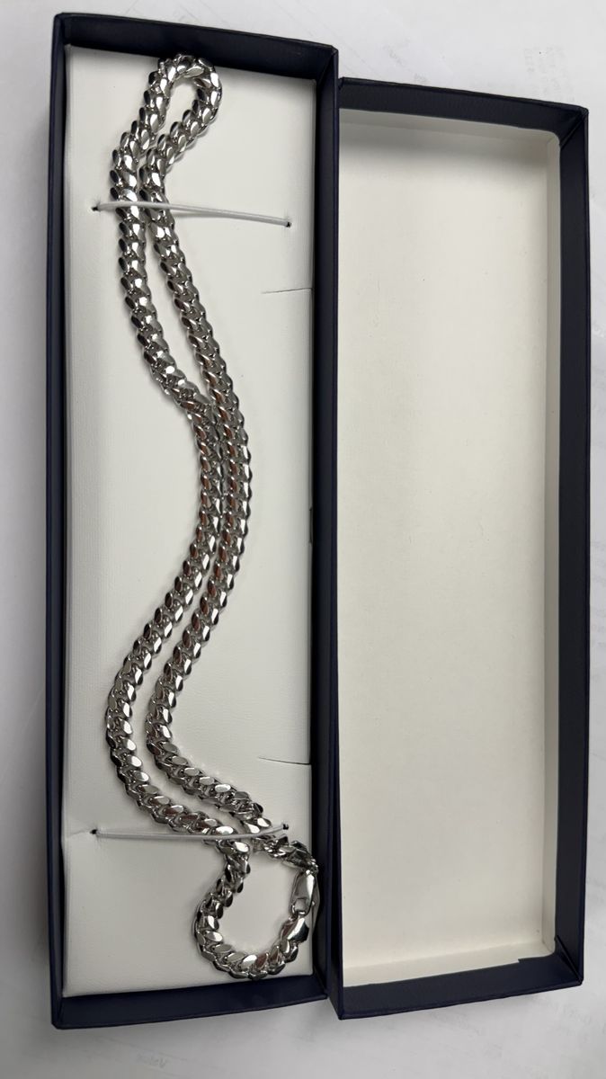 Silver Miami Cuban Link Chain