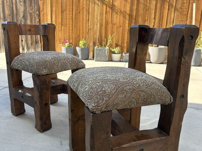 Heavy wood unique handmade chairs