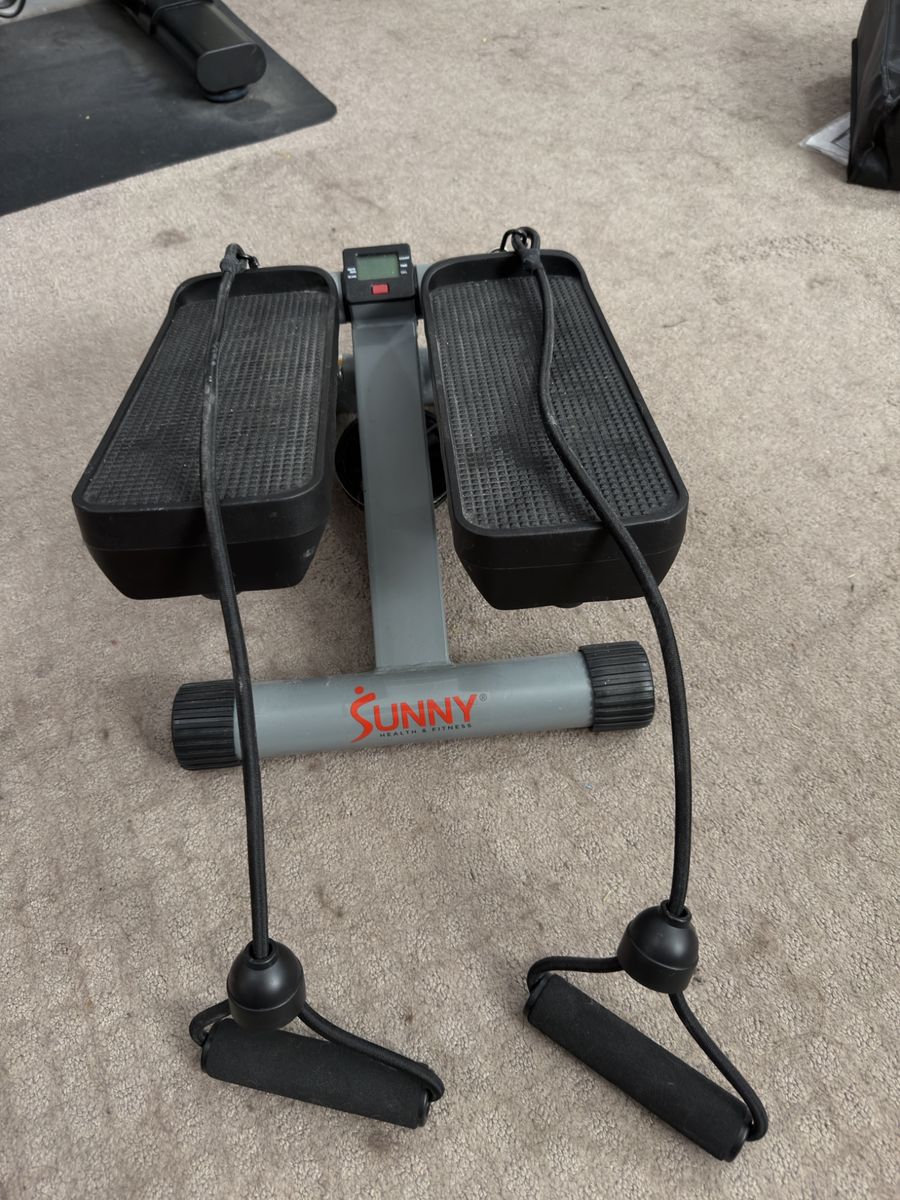 Sunny Health & Fitness Mini Stepper with Resistance Bands