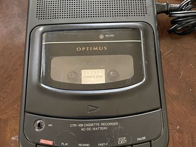Portable audio cassette player and recorder