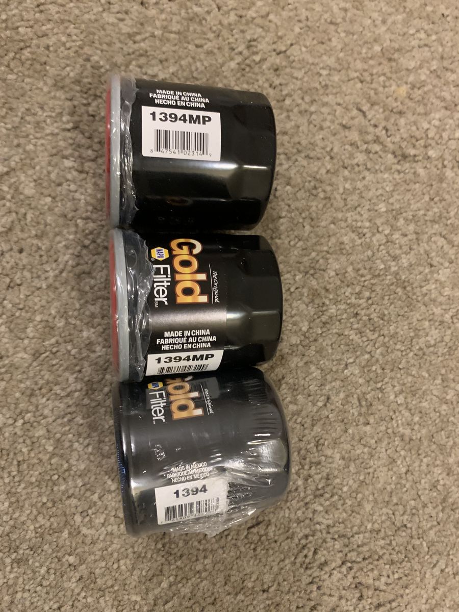 Napa gold oil filters 1394