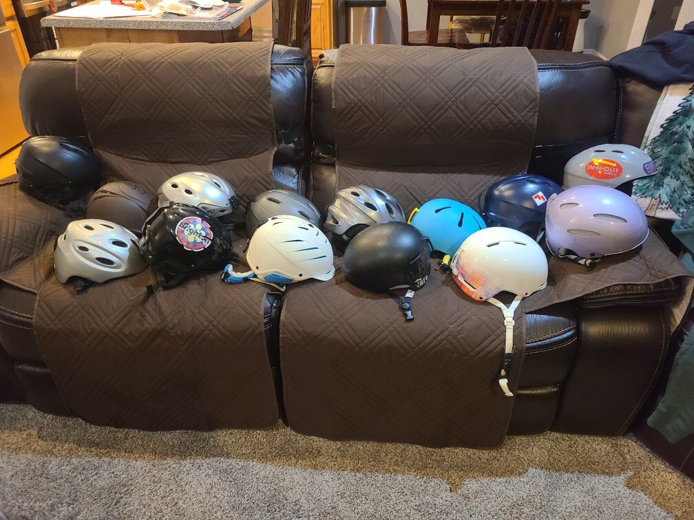 ski and snowboard helmets small (goggles too)