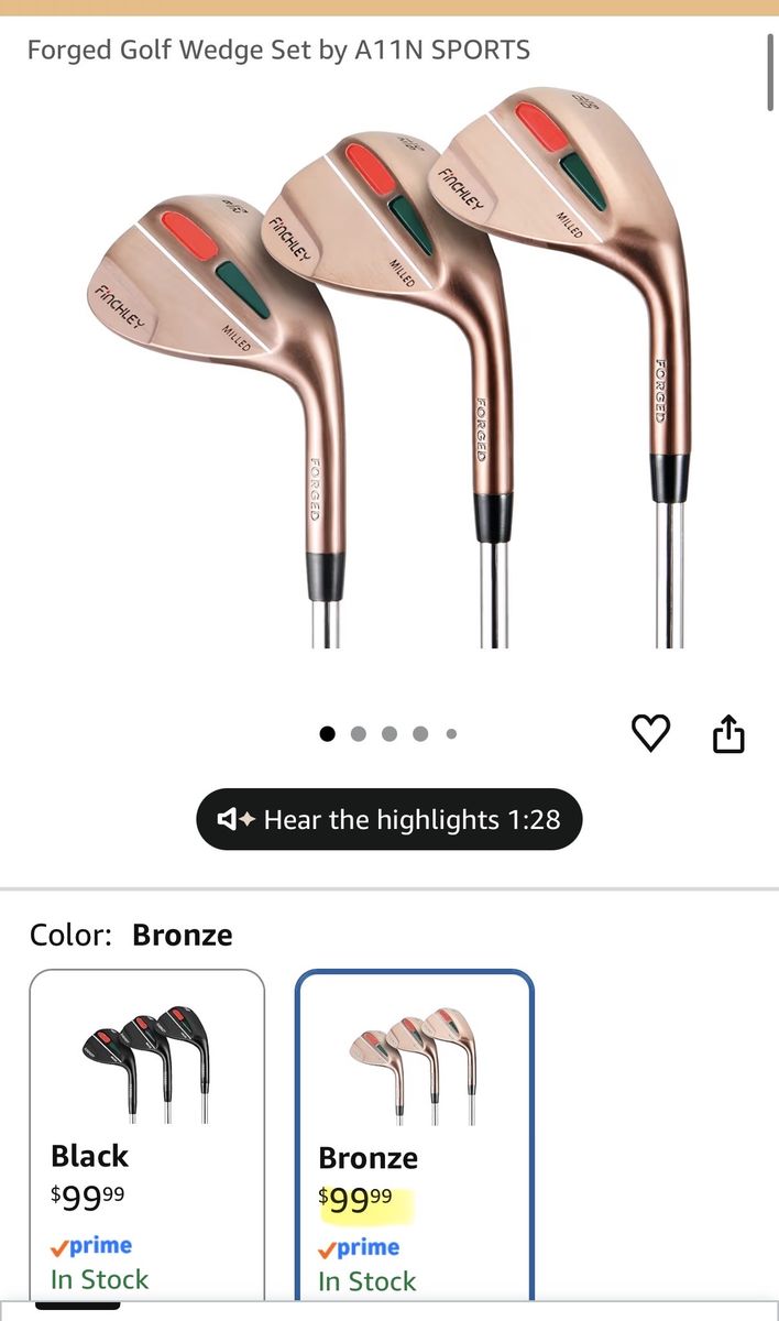 Finchley Wedge Set Golf Clubs NEW