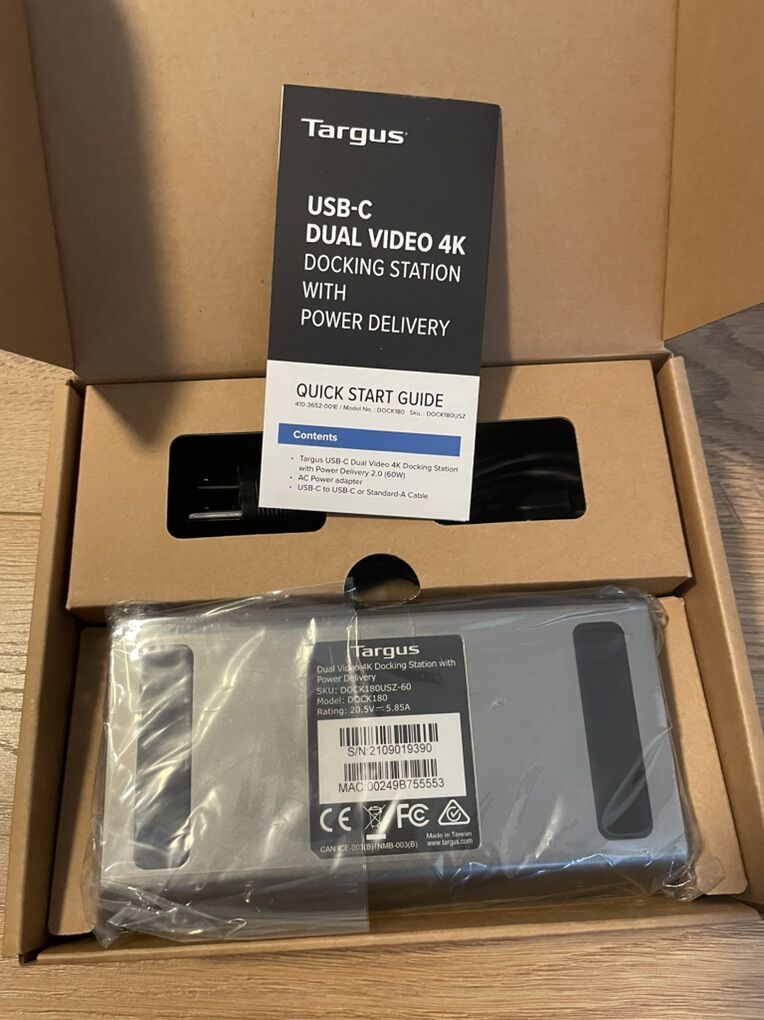 Targus dual video 4k docking station