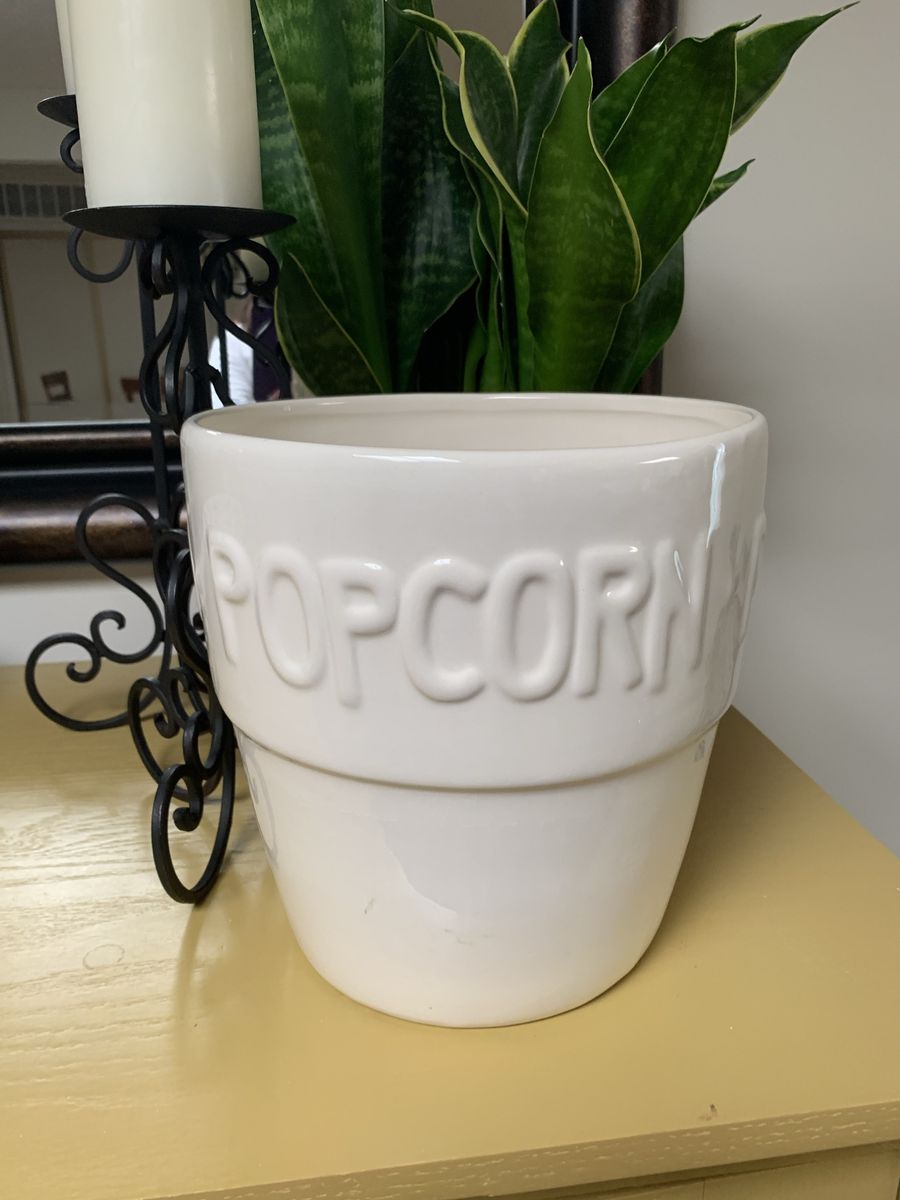 Large Ceramic Popcorn Bowl