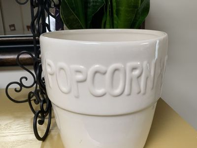 Large Ceramic Popcorn Bowl