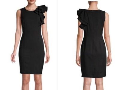Calvin Klein Fancy Black Cocktail Dress size 4