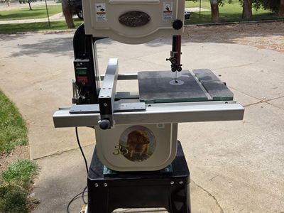 Grizzly G0555LA35 14" Anniversary Edition Bandsaw with Stand - Excellent Condition