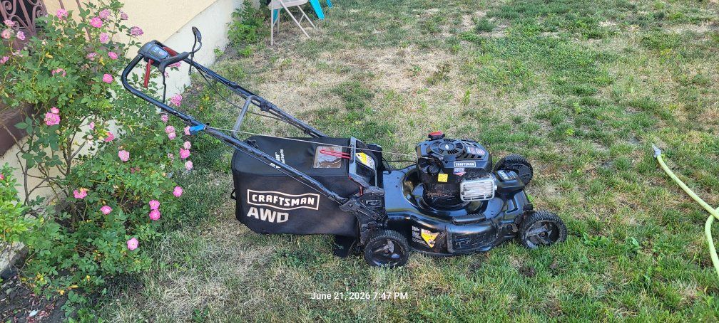 Craftsman AWD Self-Propelled Gas Walk-Behind Lawn Mower